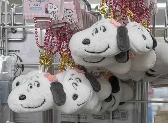 Snoopy 大臉毛絨小吊飾 1