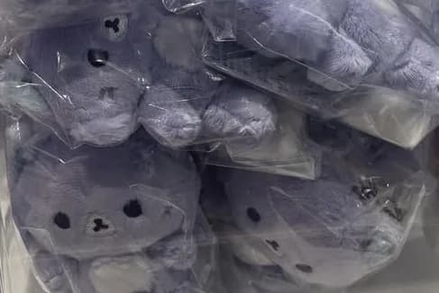 拉拉熊 阿哇哇貓 外出娃娃鑰匙圈 1