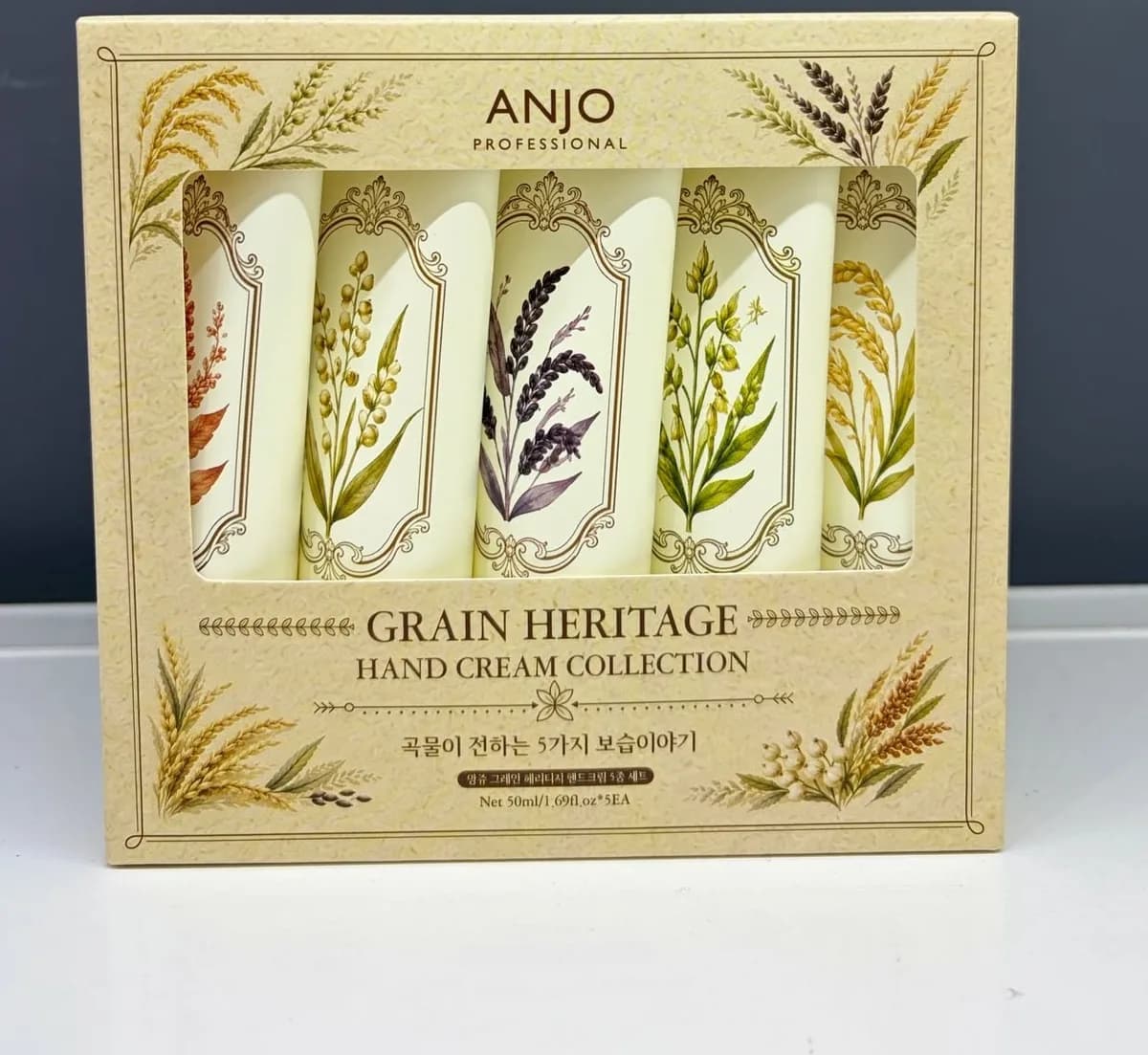 ANJO 穀物護手霜禮盒（50ml × 5 支） 1