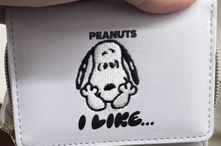 Snoopy I LIKE… 三折短夾（白） 1