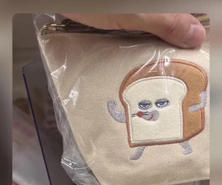 麵包小偷 刺繡船形包 1