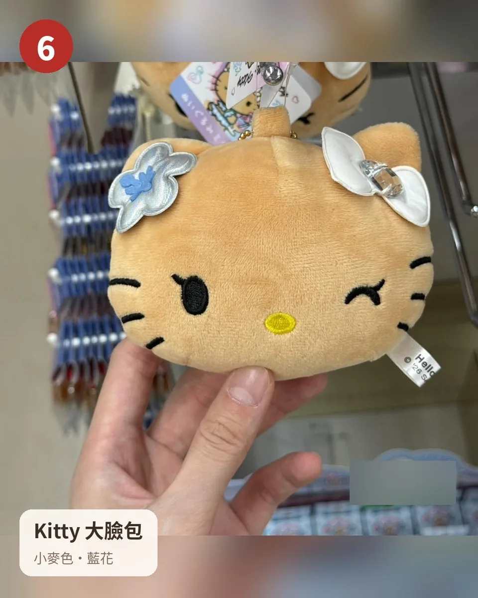 三麗鷗 大臉絨毛零錢包（6 款） 6